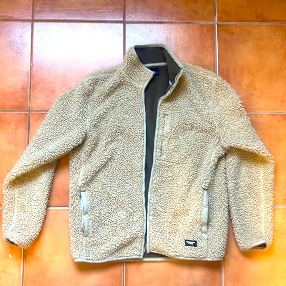 Abercrombie and Fitch | Sherpa Full-Zip Jacket | Men’s Large | Color Tan | 2020